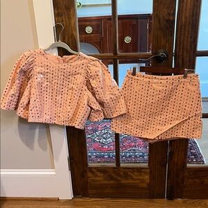 Free the Roses Coral Patterned Ensemble